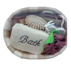 BEAUTY NATURALS - Canasto Spa Redondo En Madera Modelo Naturals