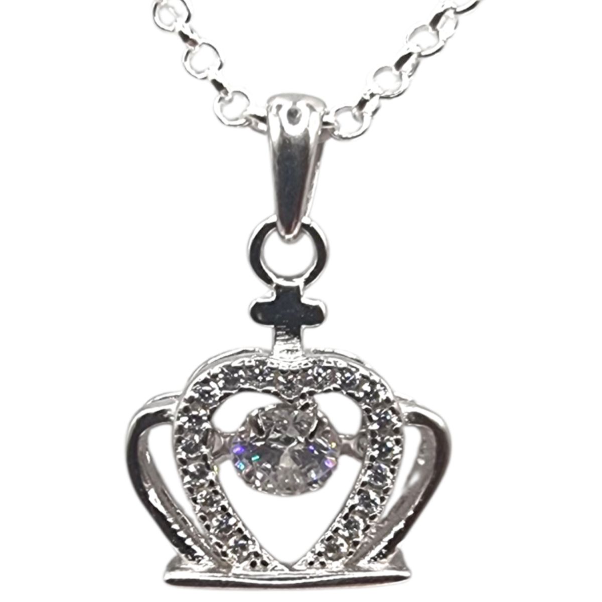 LK LUKSO - Collar con Corona 15mm en Plata 925