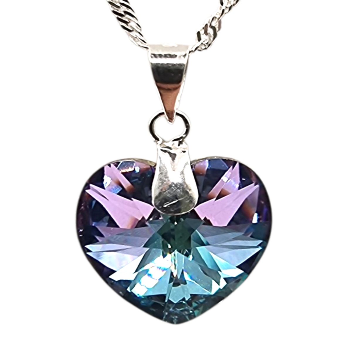 LK LUKSO - Collar con Cristal Austriaco Tornasol en Plata 925