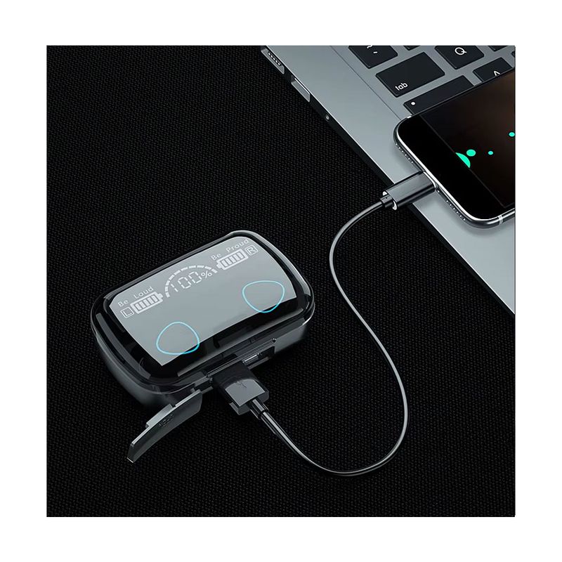 TWS - Audífonos Inalámbricos M10 V53 con Estuche de Carga LED