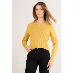 MA GRIFFE - Sweater Mujer Amarillo Magriffe