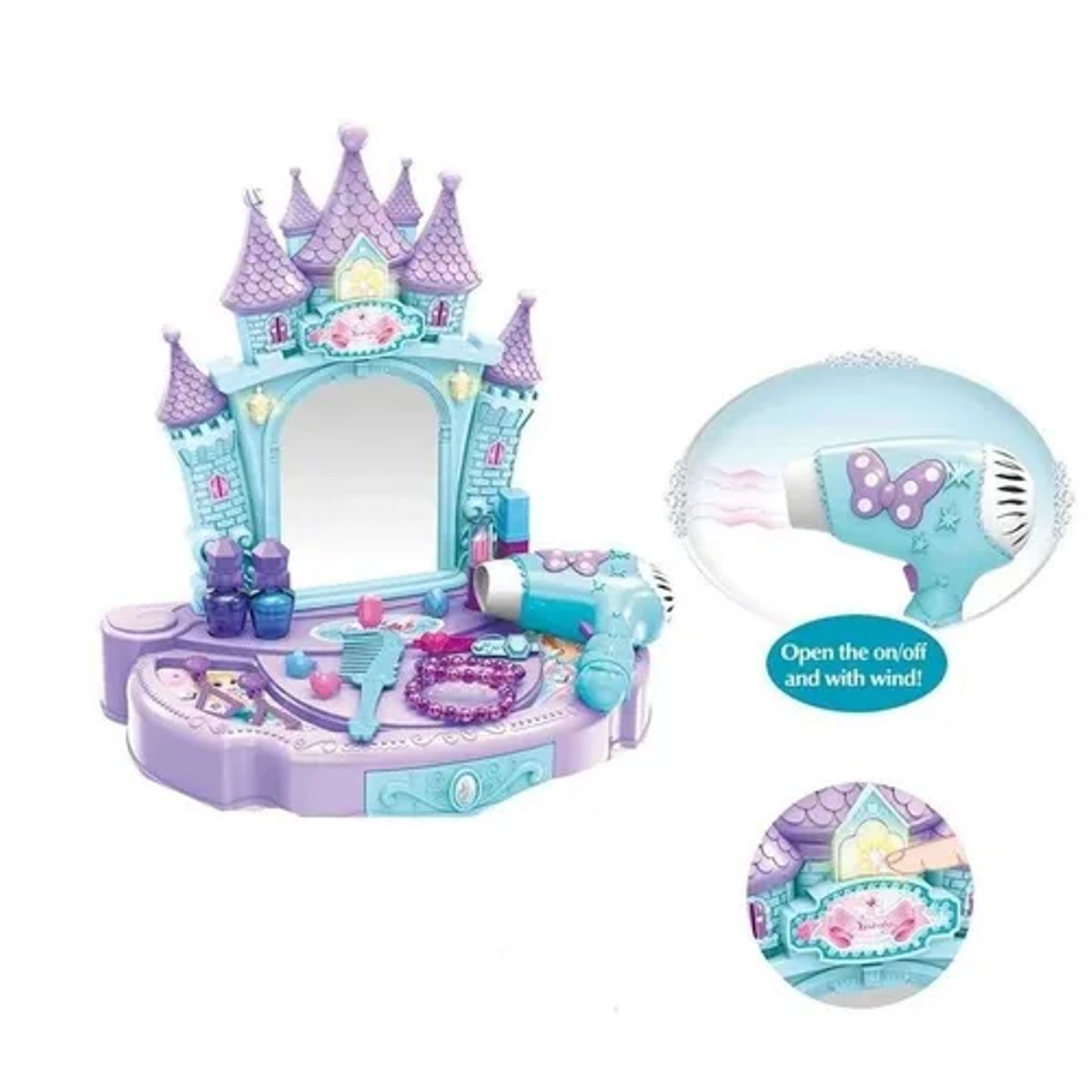 GENERICO - Set De Peluquería Juguetes Para Niñas con Luces y Sonidos