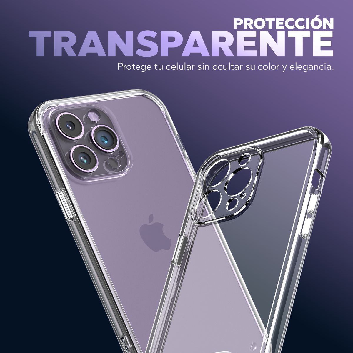 KBOD - Carcasa Transparente Acrílico Kbod Space Clear Para iPhone 15 Pro Max