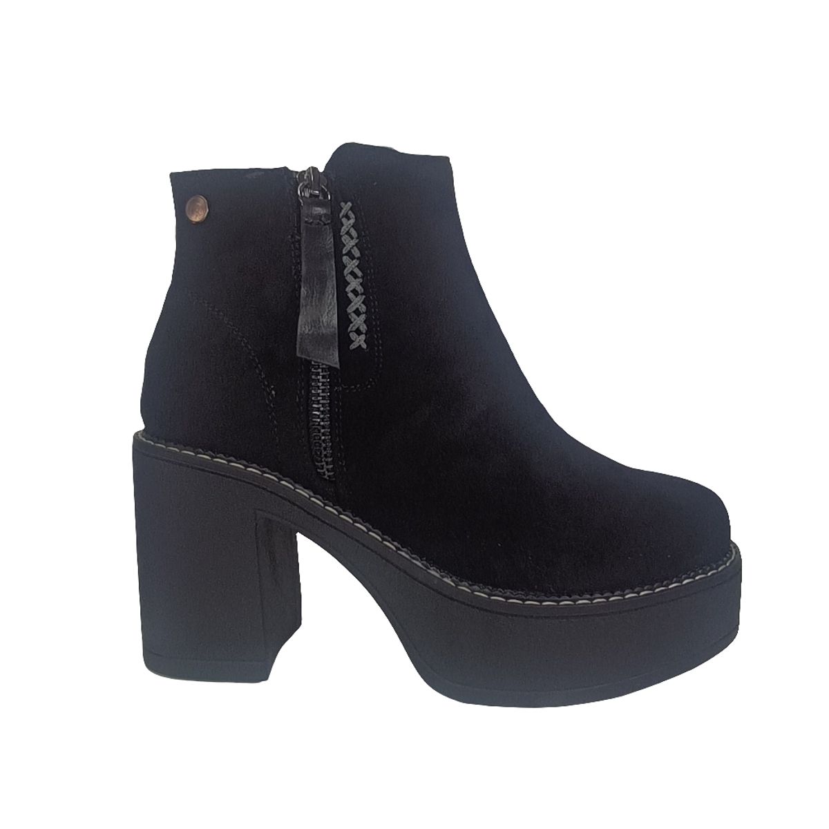 POZATINI - BOTIN GAMUZA PLATAFORMA MUJER