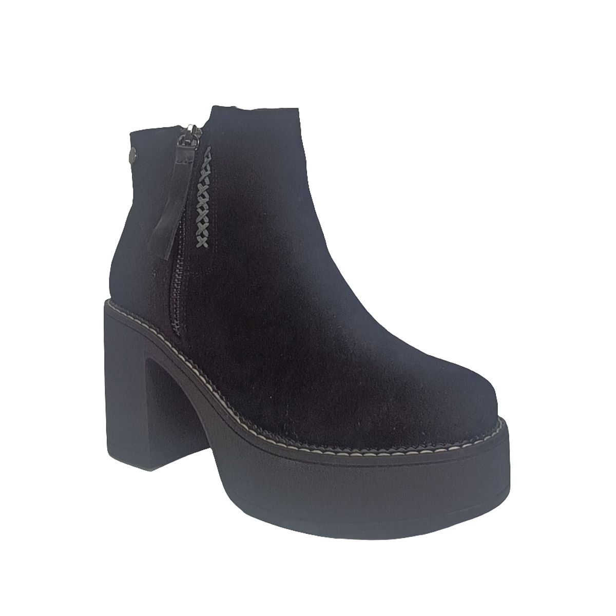 POZATINI - BOTIN GAMUZA PLATAFORMA MUJER