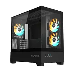 GIGABYTE - Gabinete C201 Panoramic mATX Vidrio Templado 3fan
