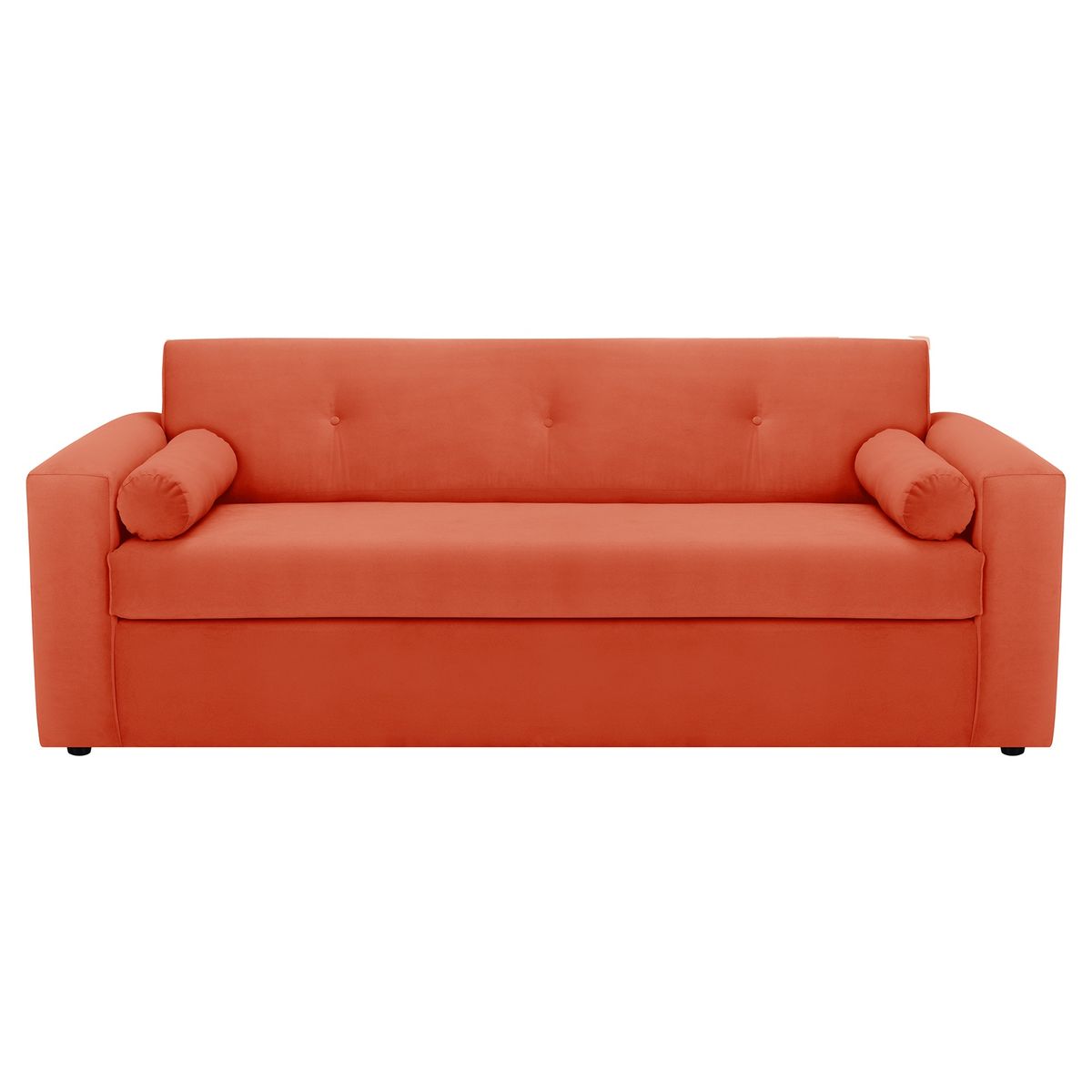 BODEVIR - Sofa Vivo 3CG Felpa 30 Naranja