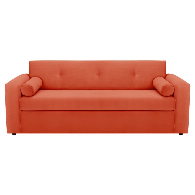 BODEVIR - Sofa Vivo 3CG Felpa 30 Naranja