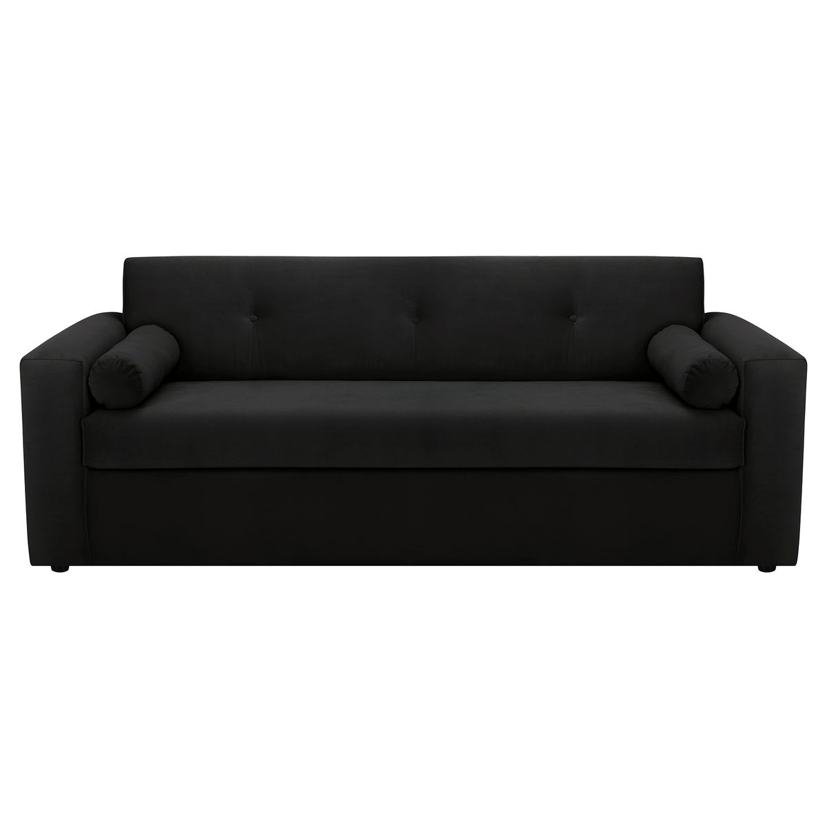 BODEVIR - Sofa Vivo 3CG Felpa 30 Negro