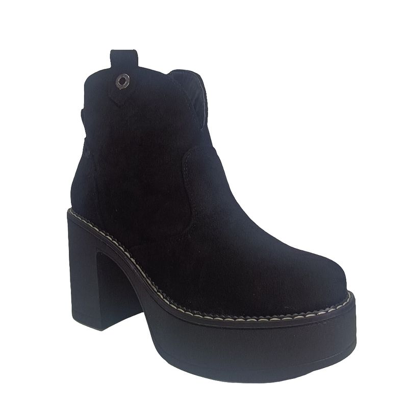 POZATINI - BOTIN GAMUZA PLATAFORMA MUJER ARGOLLAS