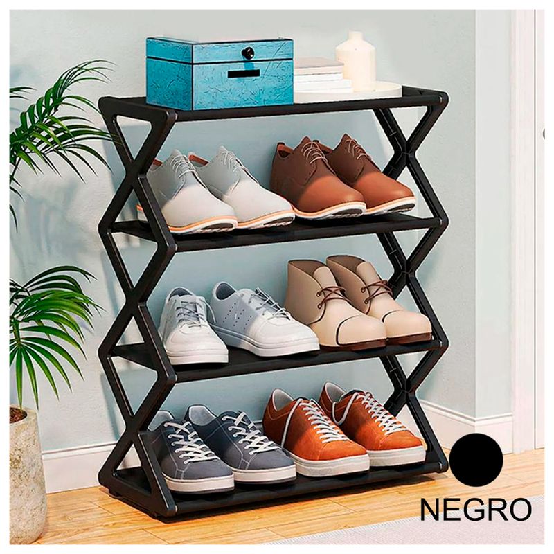 IRM - Zapatero Organizador de zapatos Repisa Rack Color Negro