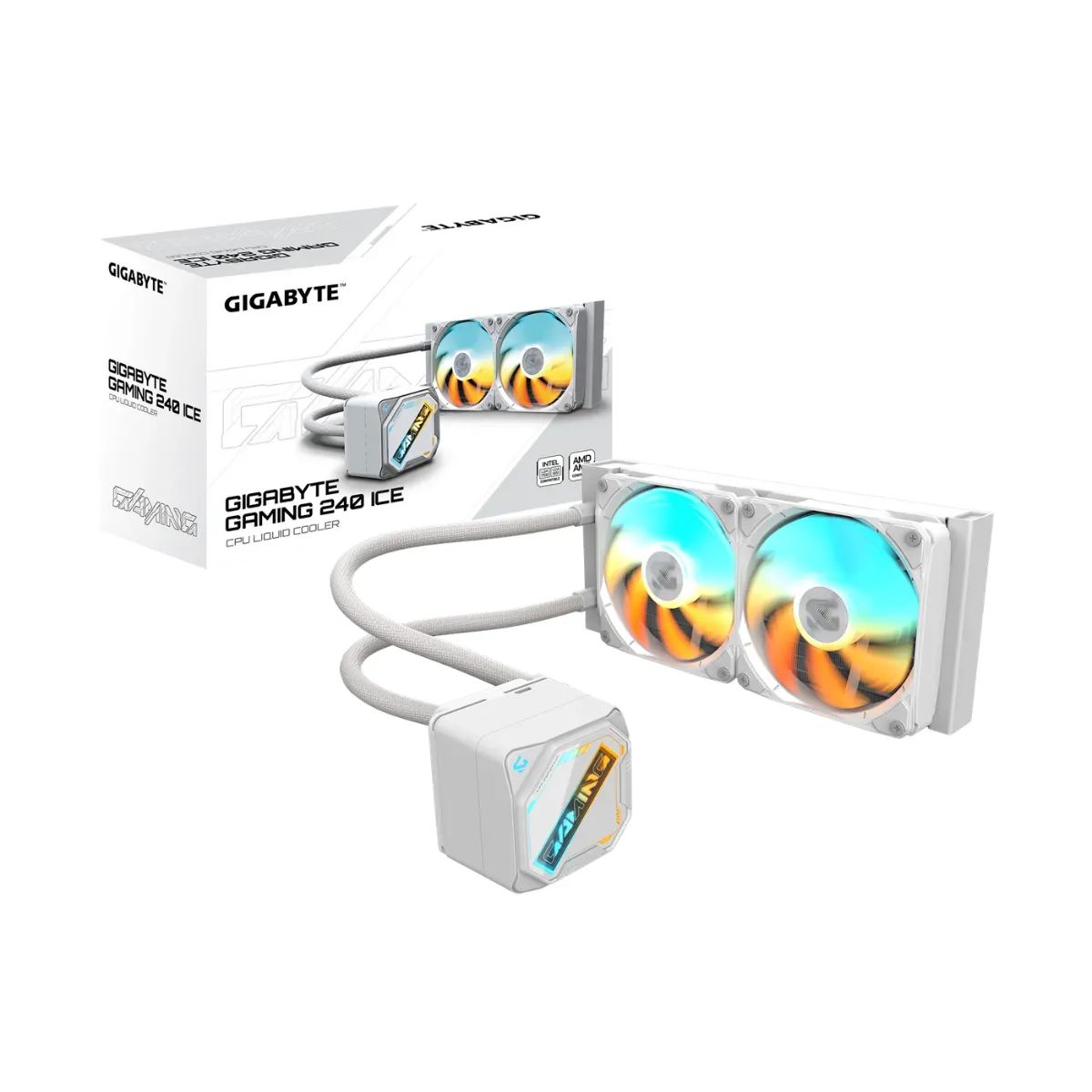 GIGABYTE - Refrigeración Líquida Gigabyte Gaming 240 Ice, ARGB Sincronizable