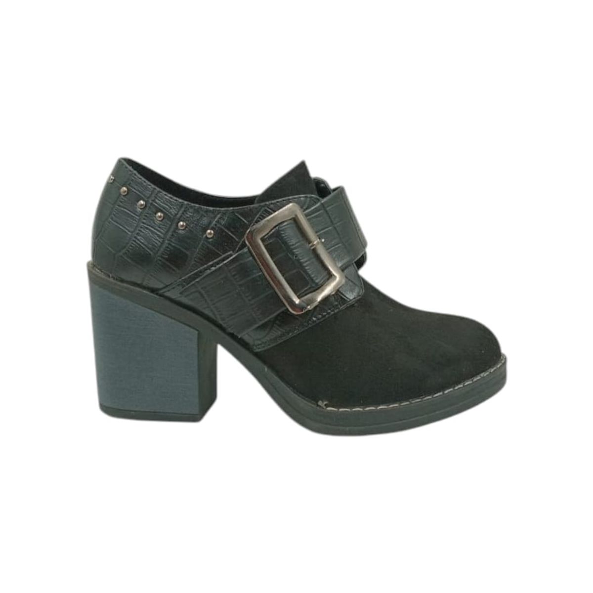 HERIEL - Zapato Negro Taco Mujer