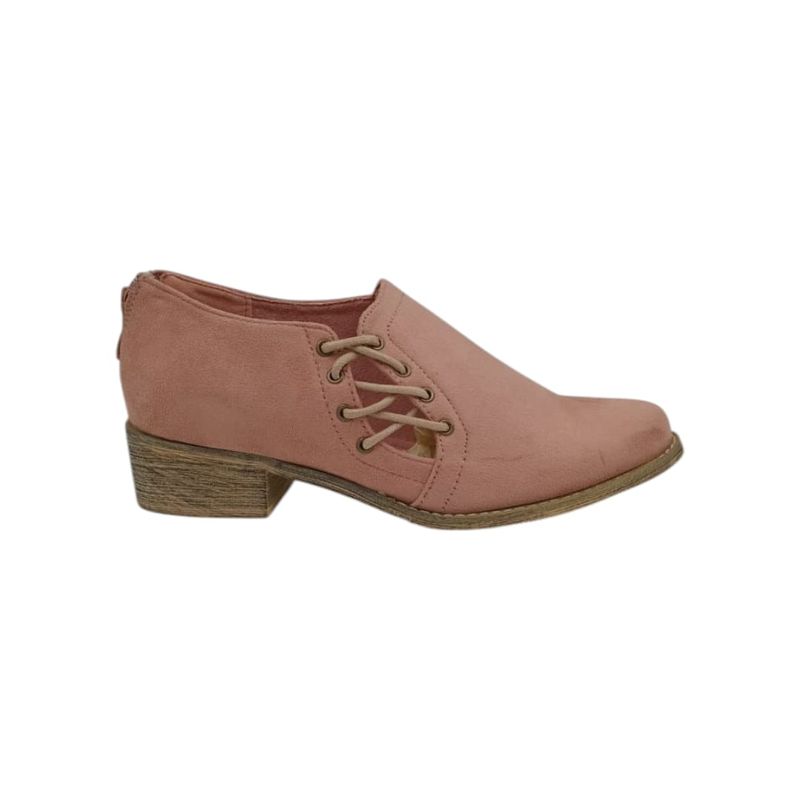 HERIEL - Zapato Rosa Gamuza Mujer