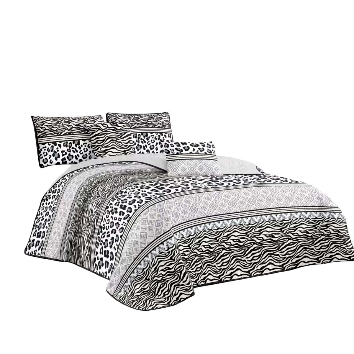 GENERICO - COLCHA QUILT DE VERANO PLAZA Y MEDIA