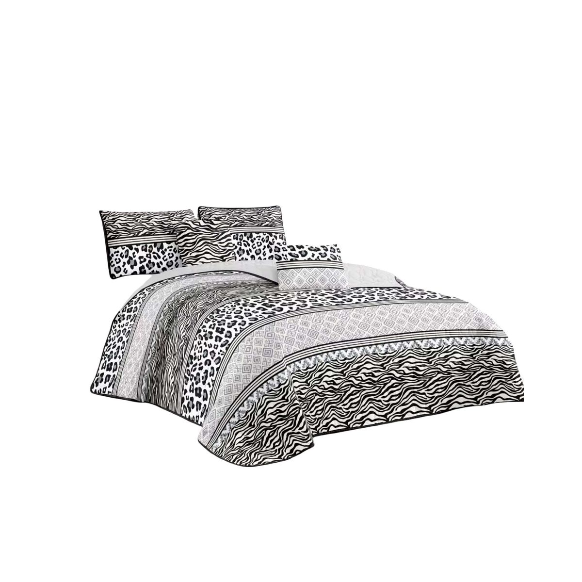 GENERICO - COLCHA QUILT DE VERANO PLAZA Y MEDIA