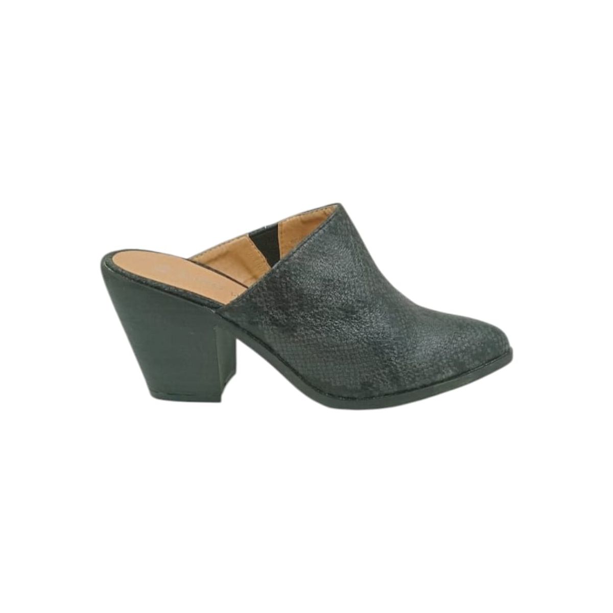 HERIEL - Zapato Negro Abierto Mujer