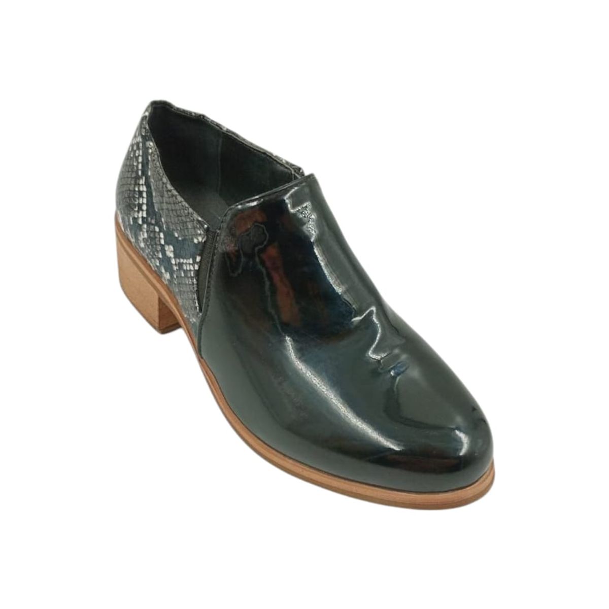 HERIEL - Zapato Negro Charol Mujer