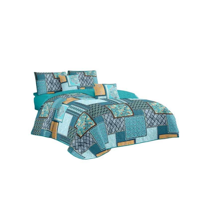GENERICO - CUBRECAMA QUILT DE VERANO KING