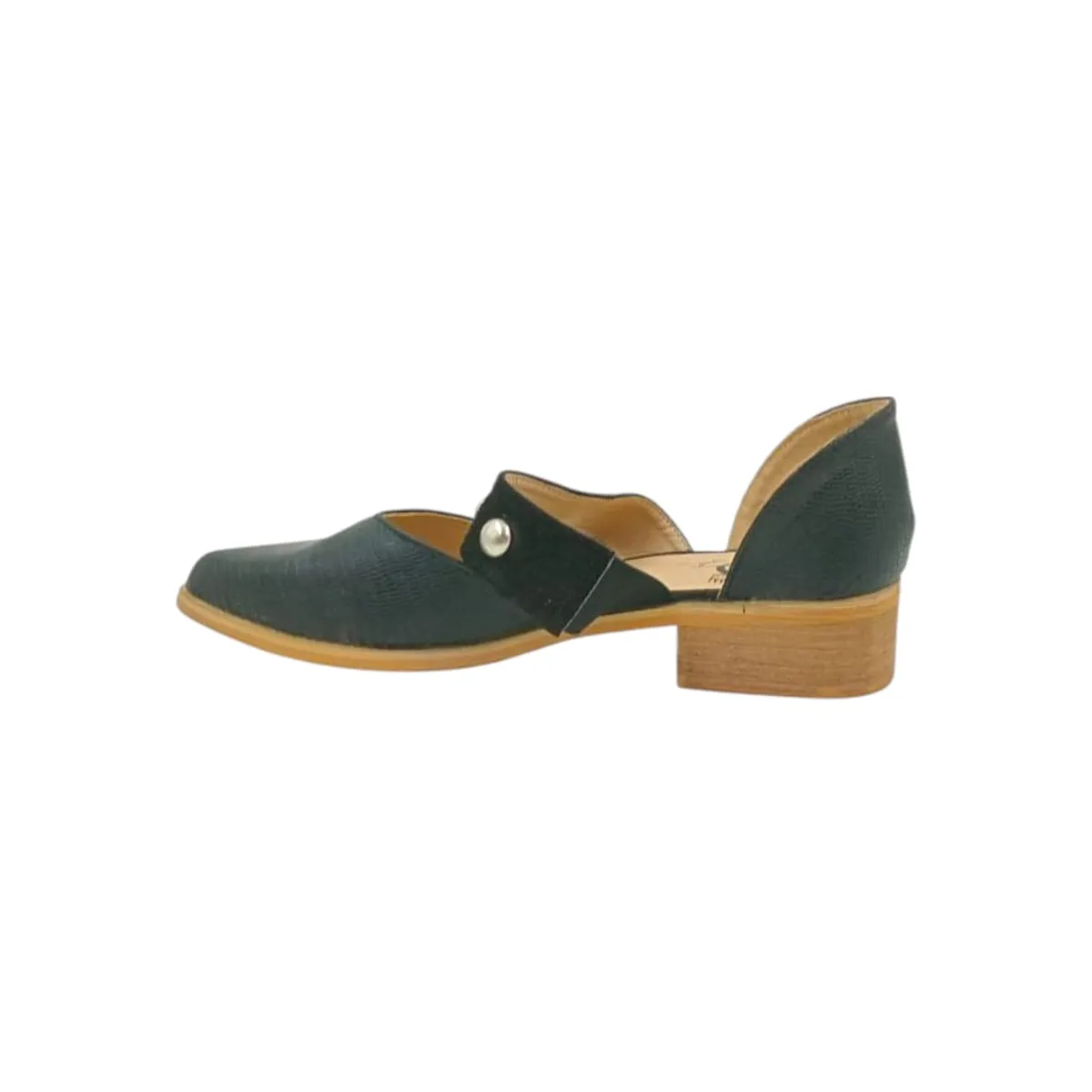 HERIEL - Zapato Negro Taco Bajo