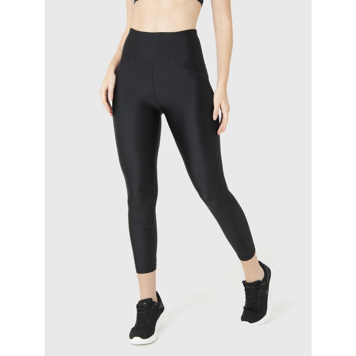 BSOUL - Calza Deportiva Mujer Shimmer Ankle Legg Negro BSOUL