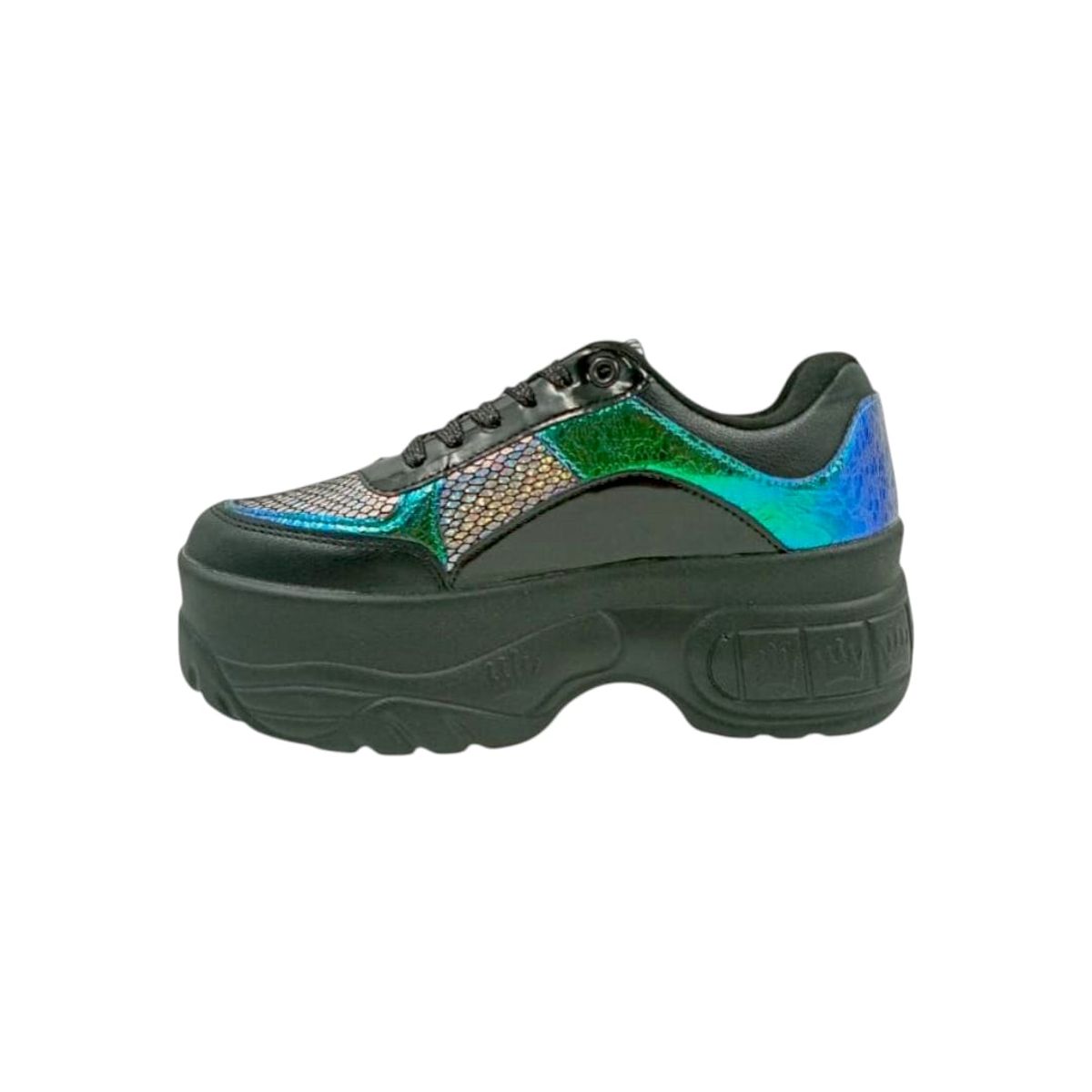 HERIEL - Zapatilla Negra Plataforma Mujer
