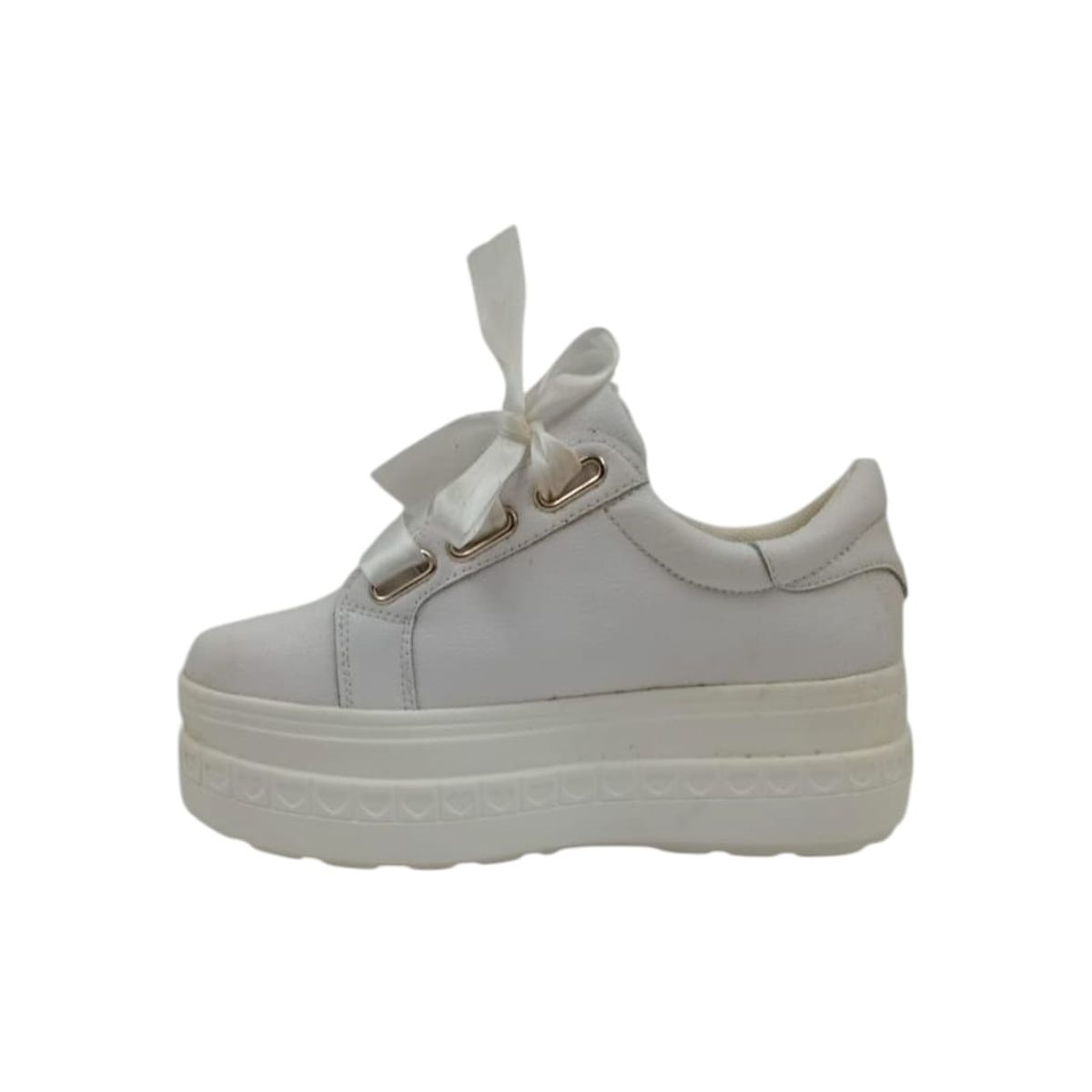 HERIEL - Zapatilla Blanca Plataforma