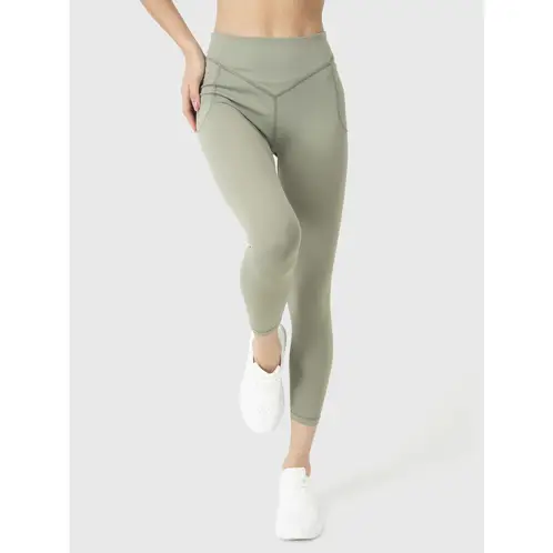 BSOUL - Calza Deportiva Mujer Mid-Rise Ankle Verde