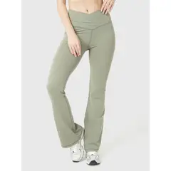 BSOUL - Calza Deportiva Mujer Hr Flared Legging Verde