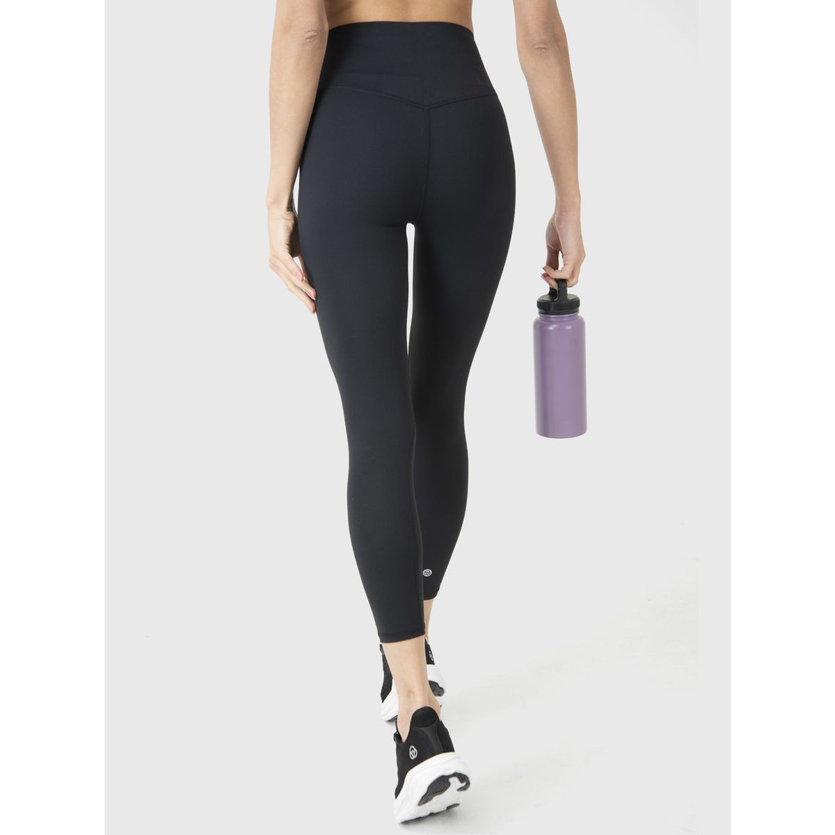 BSOUL - Calza Deportiva Mujer Ankle Ultra Hi Rise Negro BSOUL