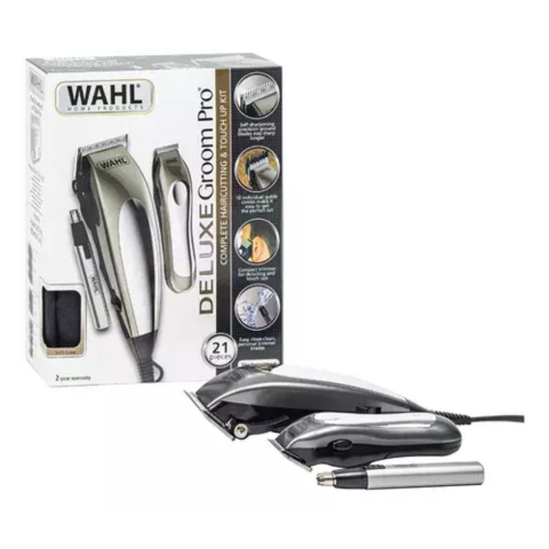 WAHL - Máquinas Cortadoras de Pelo Kit Wahl Deluxe Groom Pro 21 Piezas