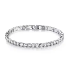 GENERICO - Pulsera Bañada en Plata 925 con Circonita