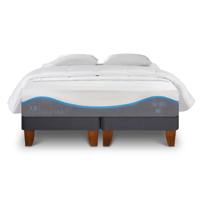 CIC - CAMA EUROPEA ALASKA KING + ALMOHADAS + PLUMÓN