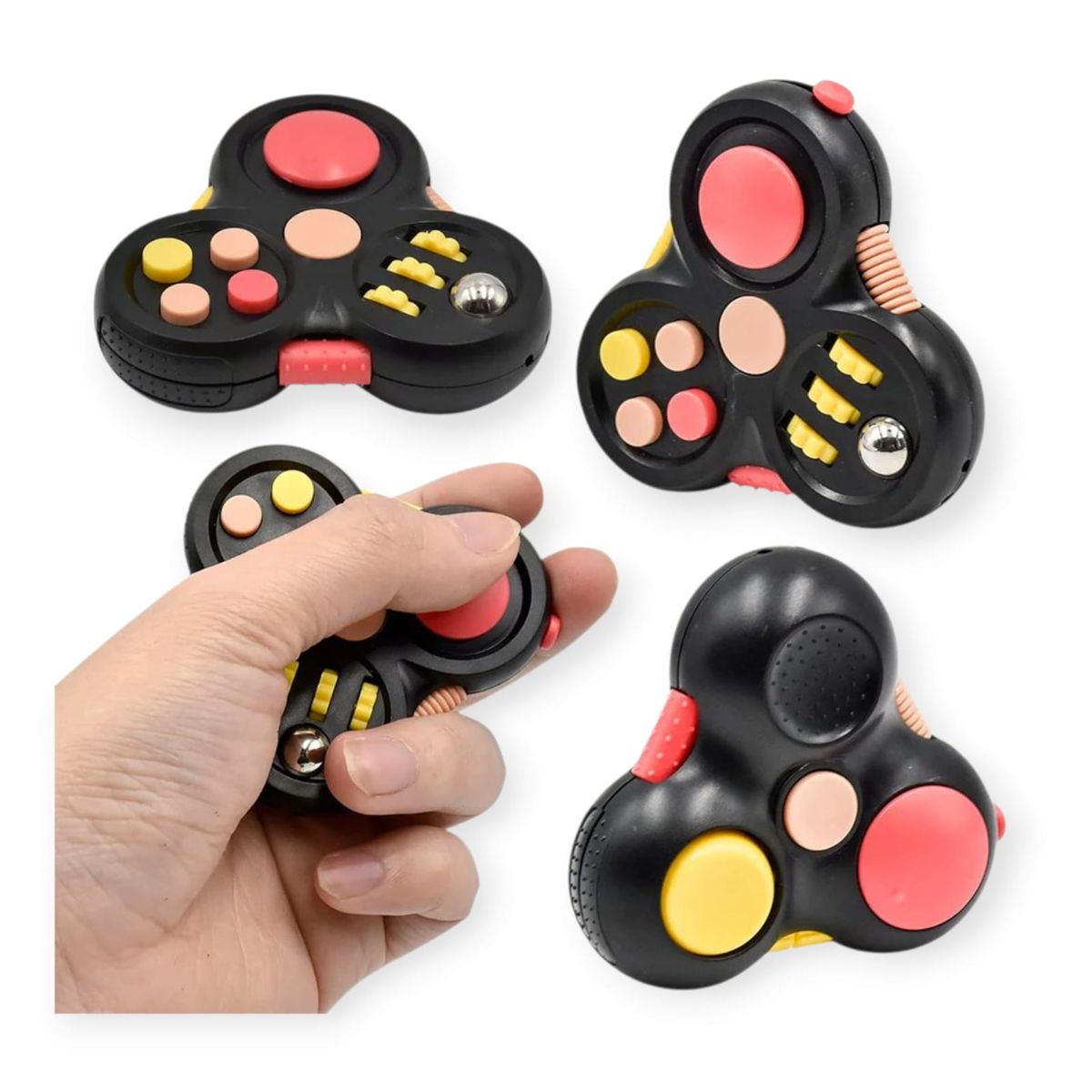 GENERICO - Antiestrés Spinner Con 12 Funciones, Para Niños Y Adultos