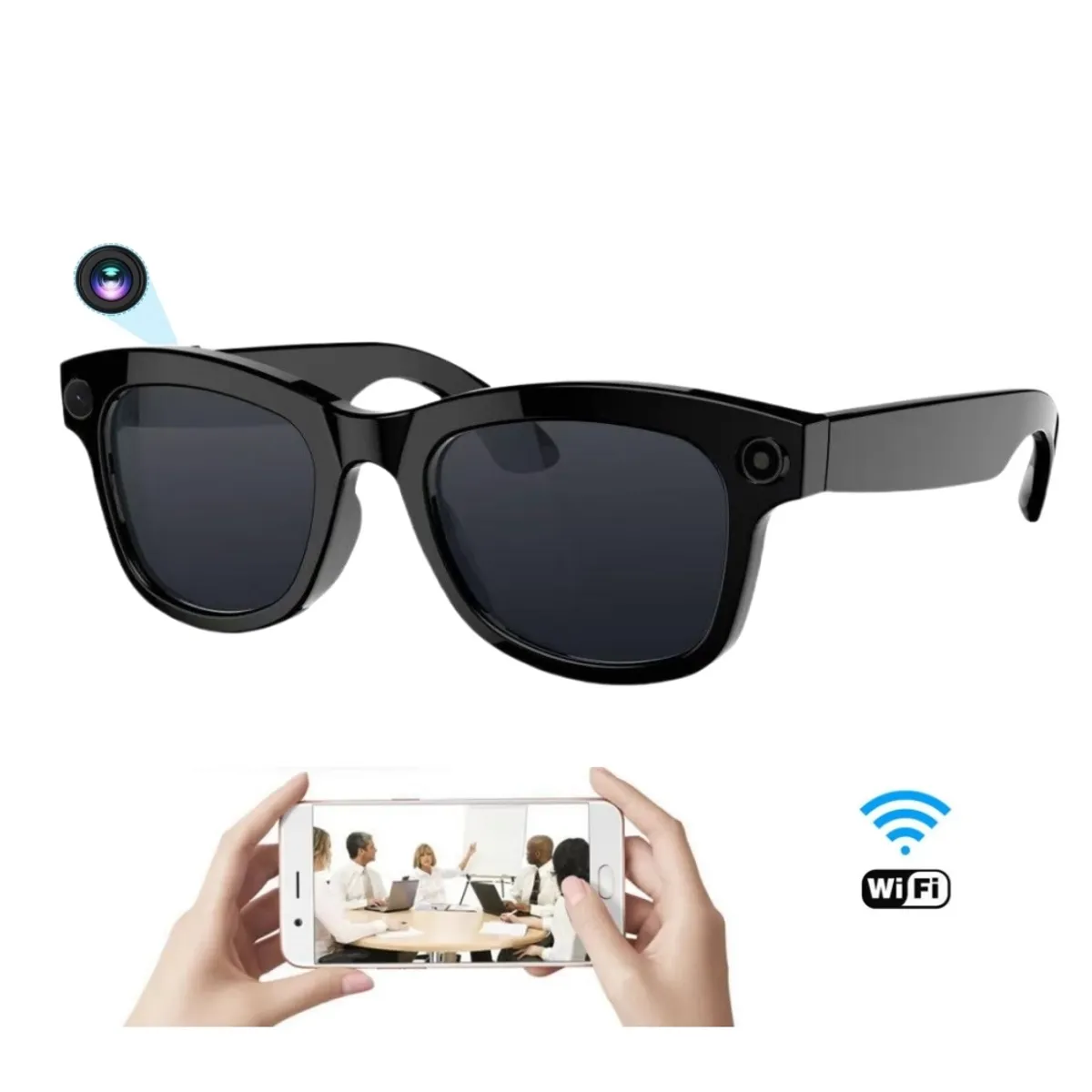 STARTECHOFFICE - Gafas Inteligentes M01 con Cámara HD ChatGPT Traducción y Reducción de Ruido
