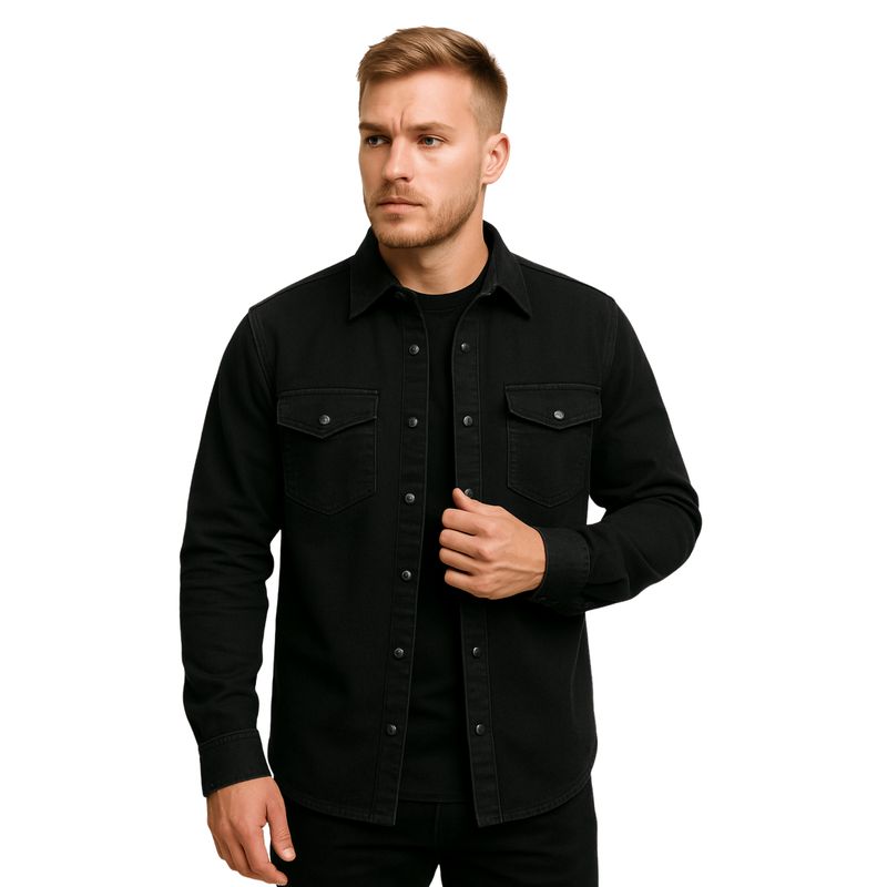 D'JOE - Chaqueta Sobrecamisa Denim Croacia Hombre