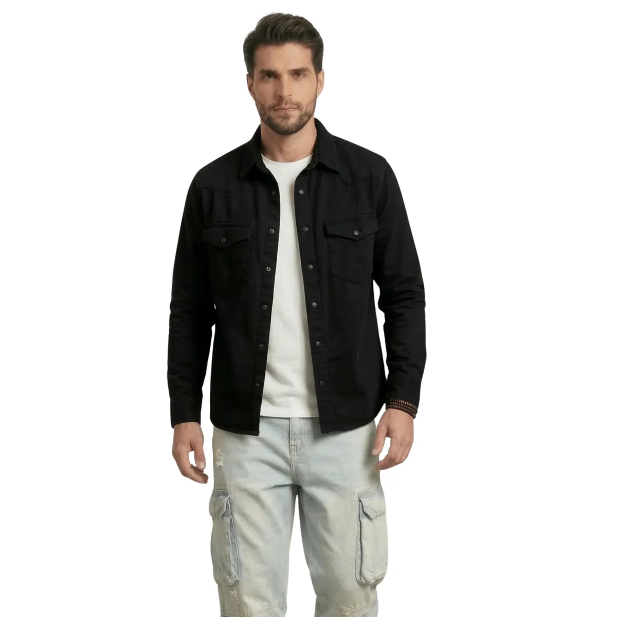 D'JOE - Chaqueta Sobrecamisa Denim Croacia Hombre