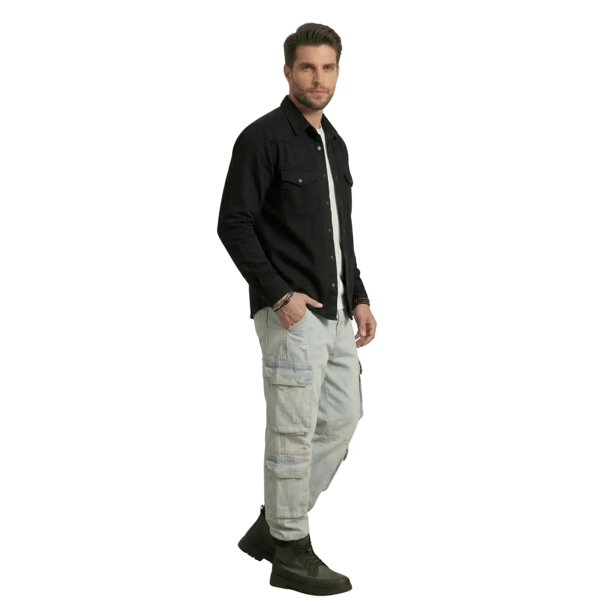 D'JOE - Chaqueta Sobrecamisa Denim Croacia Hombre
