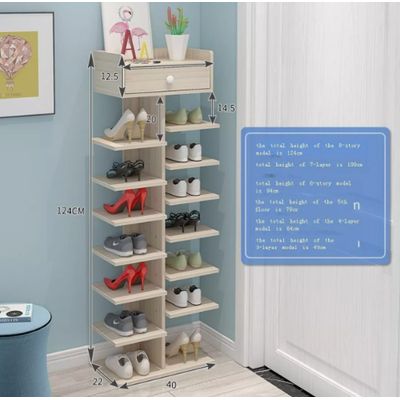 Imagen 2 del producto Zapatero Organizador Estante De Zapatos En Madera 14 Piezas Blanco