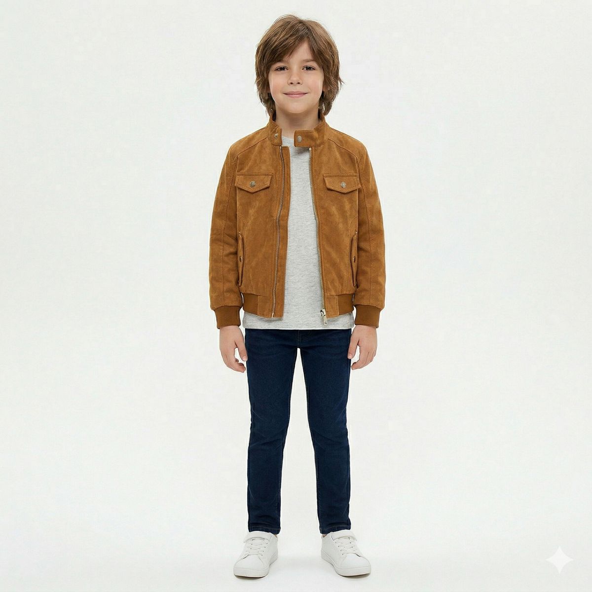 KIBOU - Chaquetas Lisboa Niño Ecocuero Con Cierres Metálicos