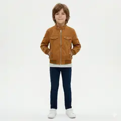 KIBOU - Chaquetas Lisboa Niño Ecocuero Con Cierres Metálicos