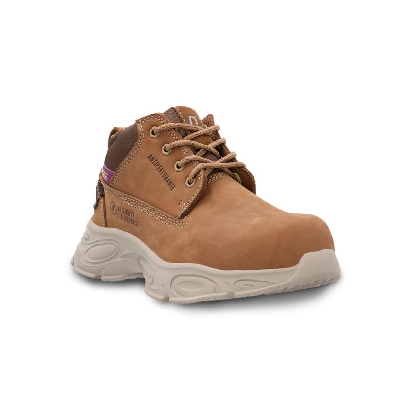 NORSEG - Zapato de Seguridad Mujer Praga CT Marrón NORSEG
