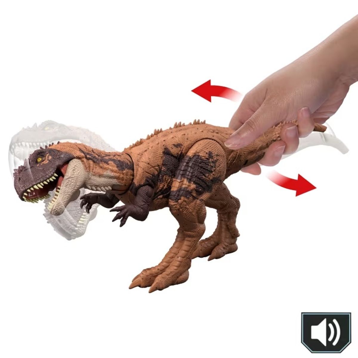 JURASSIC WORLD - Jurassic World Rugido Salvaje Kryptops Mattel Con Sonidos