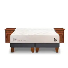 CIC - CAMA EUROPEA COCOPEDIC KING + VELADORES MILÁN
