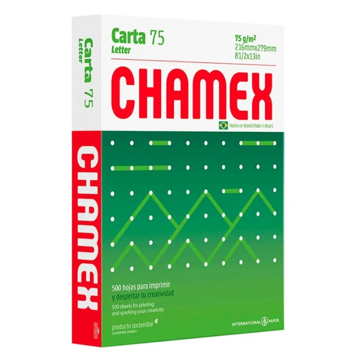 CHAMEX - Resma Papel Tipo Carta Chamex- 500 Hojas - 75gr
