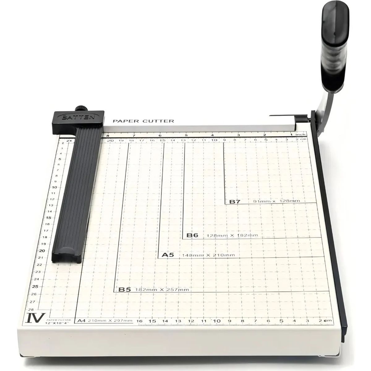 GENERICO - Guillotina Metálica Cortadora Papel A4 30cm X 25m