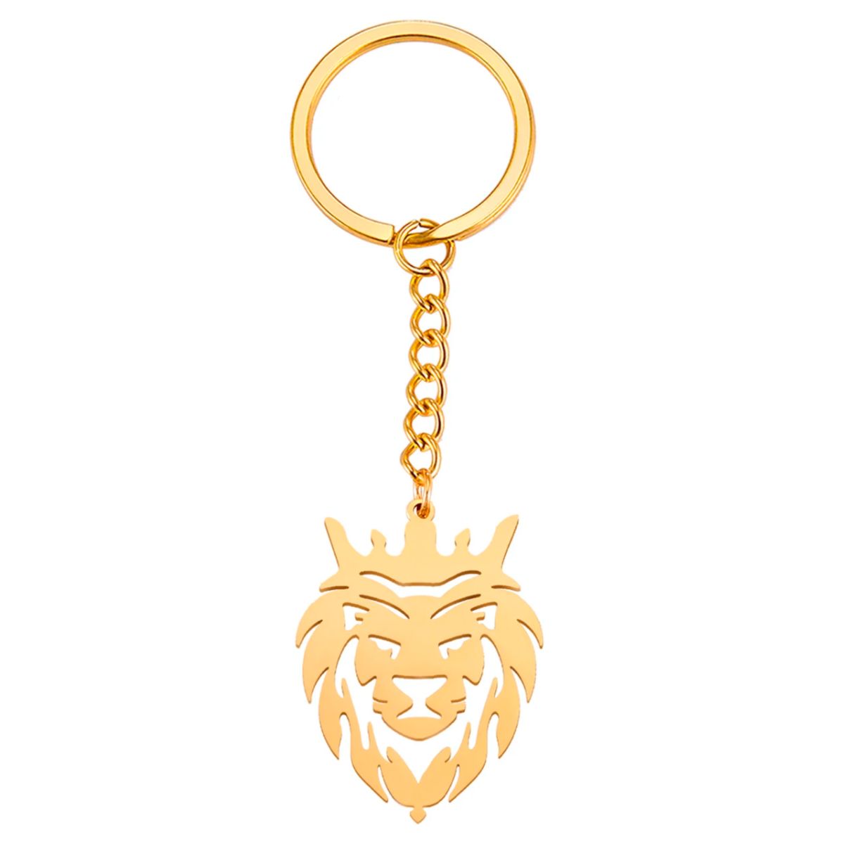 GENERICO - Llavero León en Acero Inoxidable