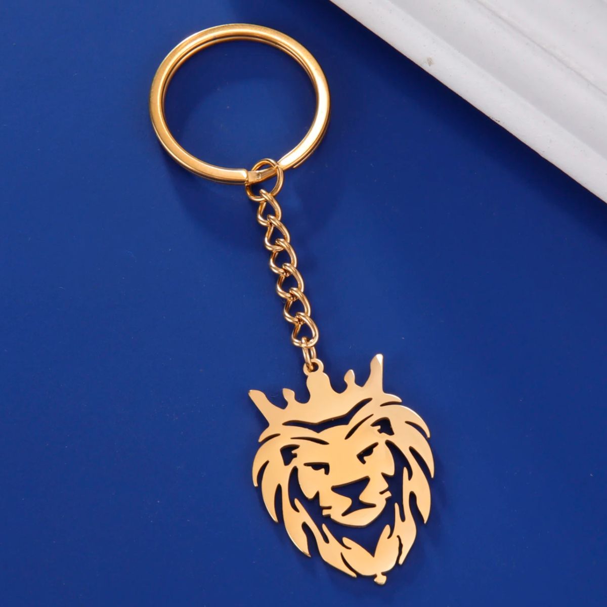 GENERICO - Llavero León en Acero Inoxidable