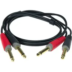 KLOTZ - Cable de audio AT-JJ0200 jack 14 x2 de 2 metros