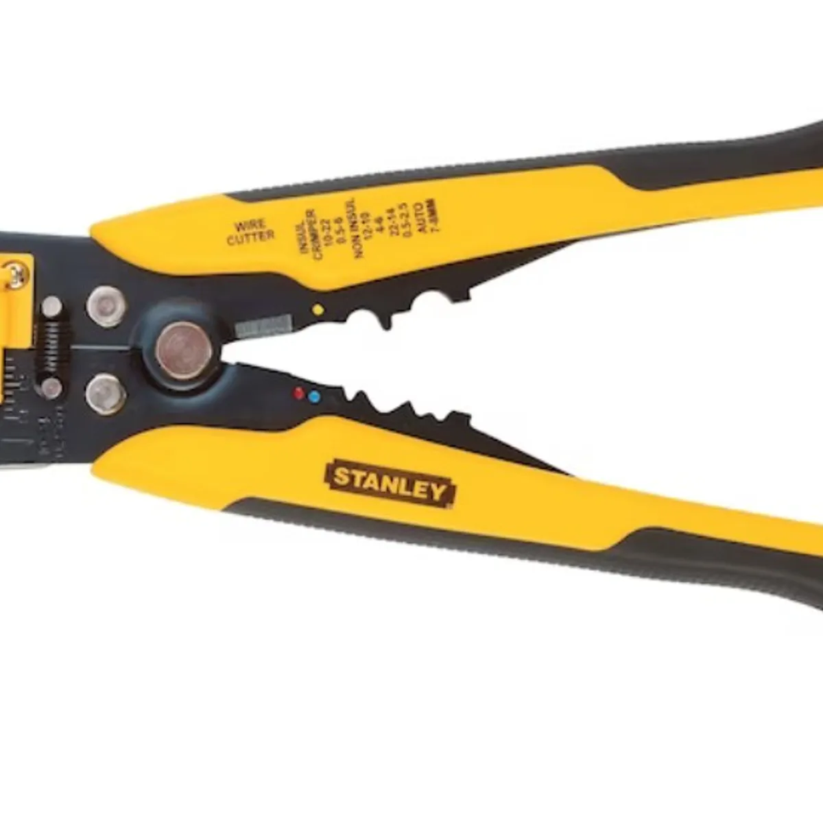 STANLEY - Alicate Pelacables 9” Autoajustable 96-230 Electricista - Corta cables, Pela y Poncha